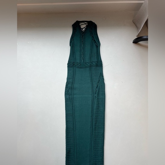 Rono Kobo Emerald Green Knit Dress - Picture 12 of 16